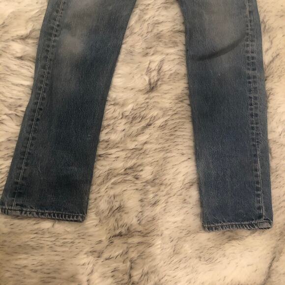 Vintage Mens Blue Levi’s 501xx 501 33x36 Straight Leg Classic Fit Jeans - Picture 4 of 15